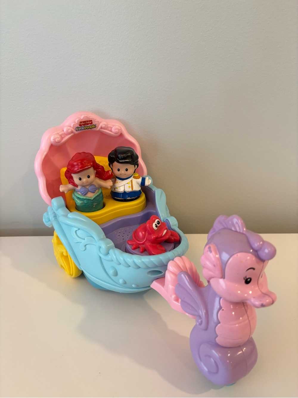 Little People- Little Mermaid Seahorse Carriage